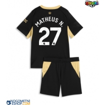 Otroški Nogometni dresi Manchester City Matheus Nunes #27 Gostujoči 2026-27 Kratek Rokav (+ Kratke hlače)